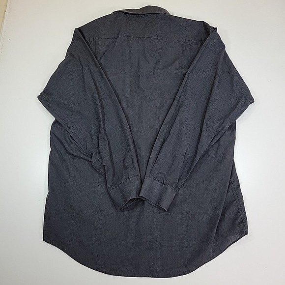 Pierre Cardin Men's Black Dress Button Shirt Size 16-16.5 34/35 - Picture 6 of 7